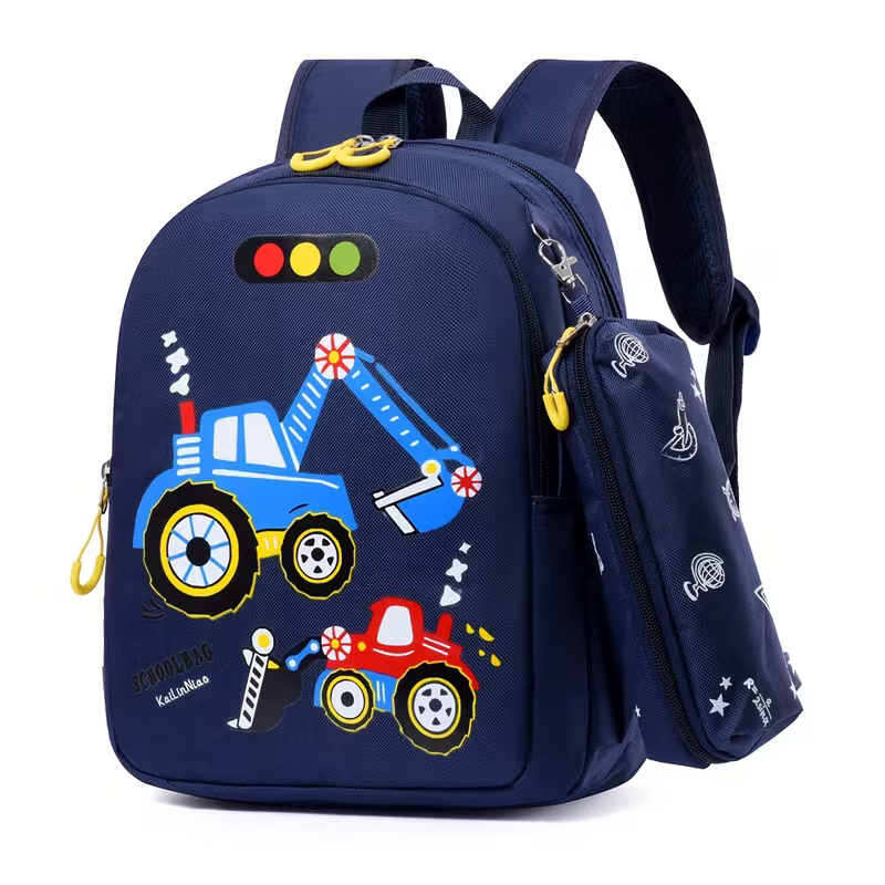 Mini sac à dos pour fille avec bretelles réglables et motif dessin animé - Cartable léger adapté aux sorties scolaires, sac de transport durable, fermeture à glissière, lavable à la main, pour le voyage, pour le transport quotidien, pour adolescente