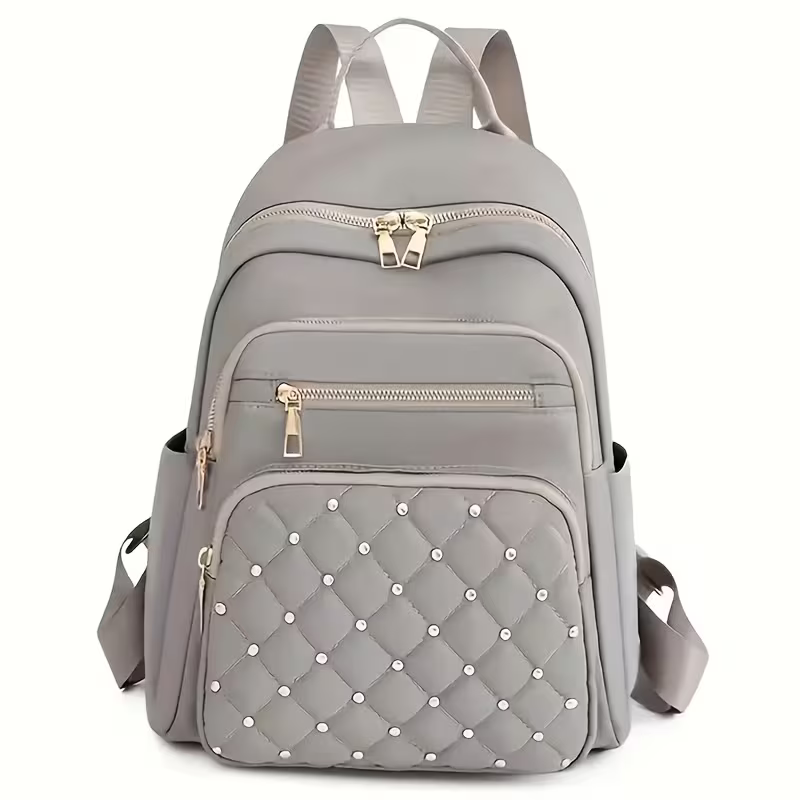 Sac à dos unisexe tendance à double bandoulière pour voyage à la mode, nouveau style, sac à dos décontracté polyvalent et confortable [sens de la fermeture éclair aléatoire], pour adolescent