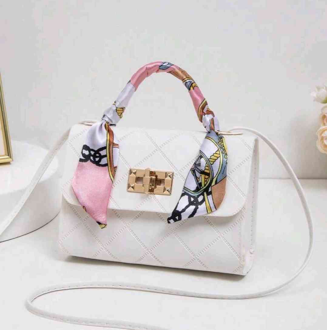 Fashionable women's handbag, shoulder bag, crossbody bag, multifunctional cute mini bag with scarf