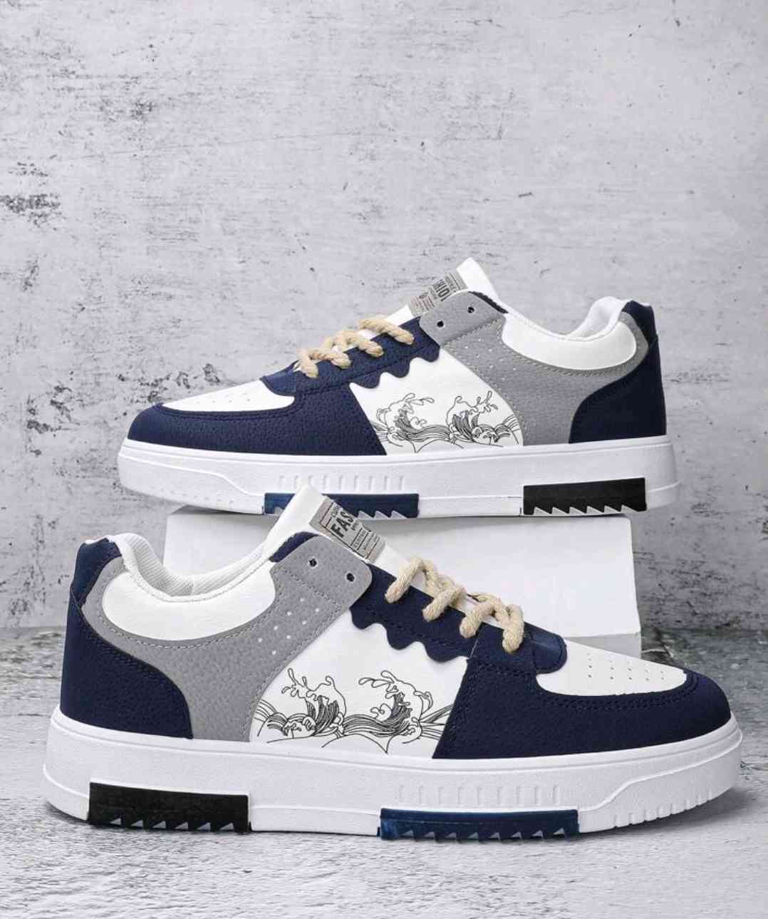 New fashion Korean style men's skate shoes, Breathable casual flat slip-on Sneakers, versatile gift for Christmas, new Year, Valentine's Day holidays