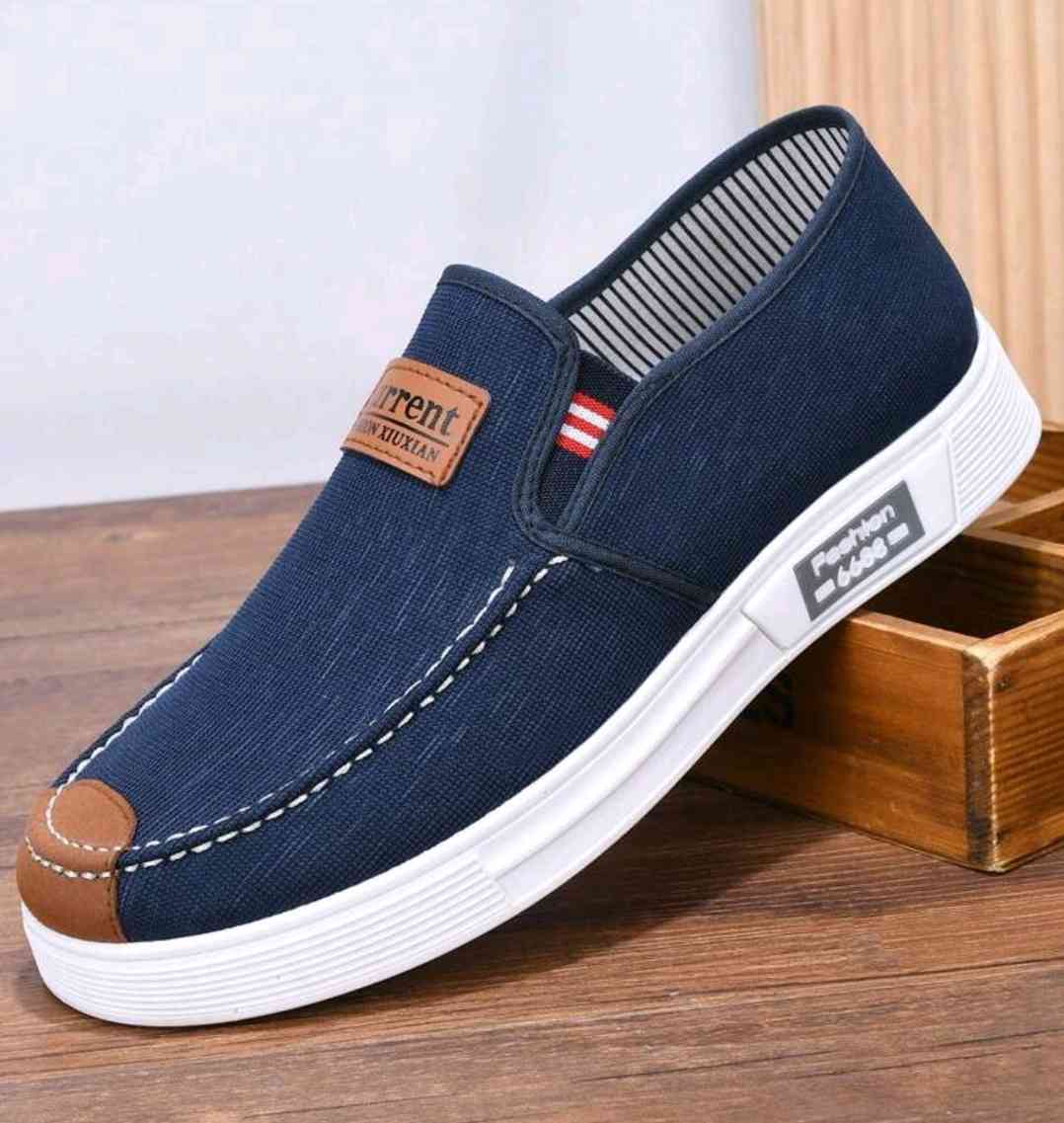 Men's slip-on canvas business shoes, Breathable non-slip casual shoes, shoes for men