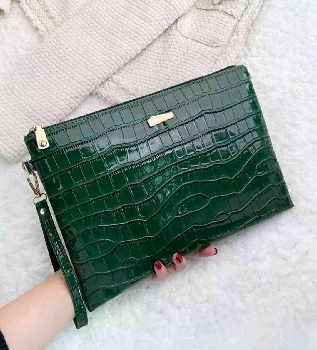 Crocodile Printed Crocodile embossed Square Bag For Business/ Commuting/ Work/Office